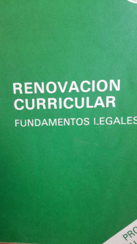 Image of Renovación Curricular Fundamentos Legales