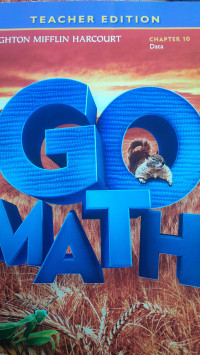 Image of Teacher Edition Go Math Chapter 10 Data